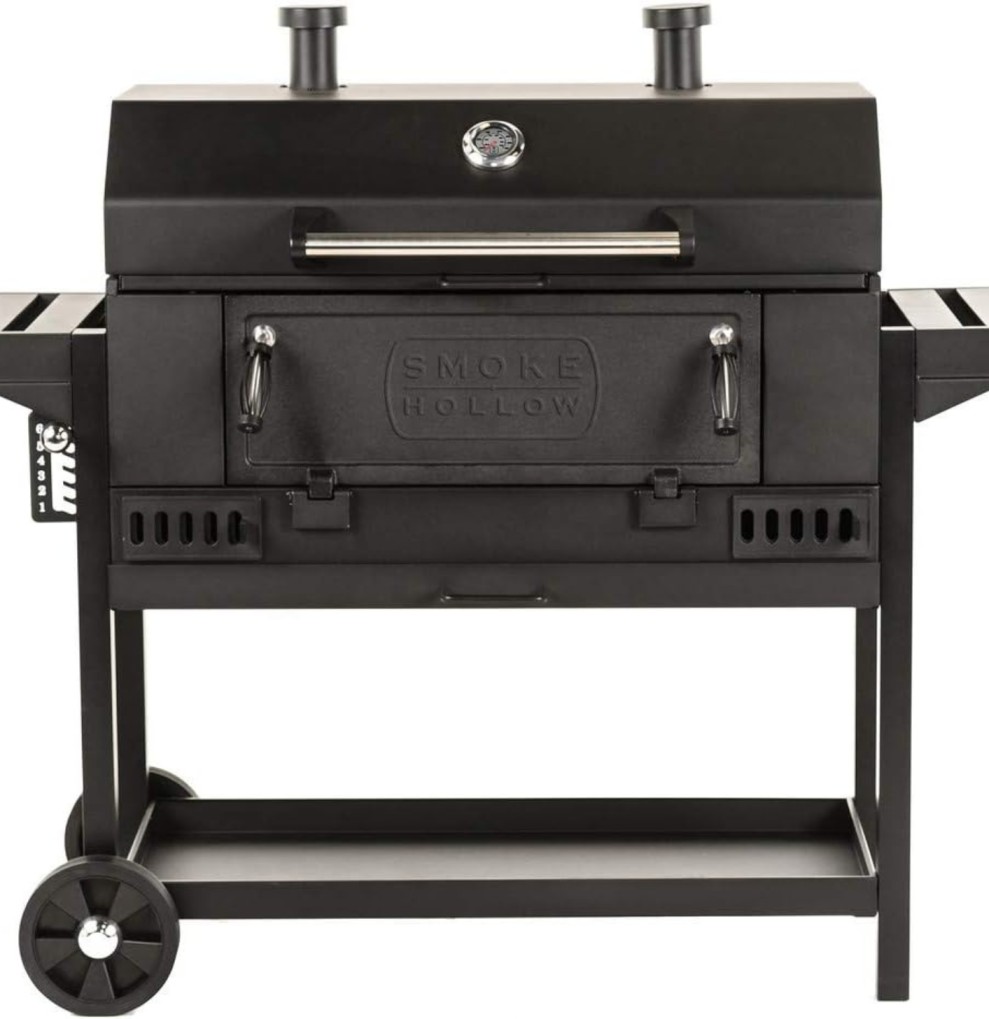 Parrilla con tapa a carbon 